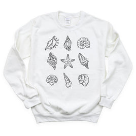 3x3 Seashells - BASIC Fleece