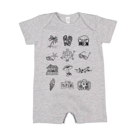 3x4 Vacay Things - Shorts Romper