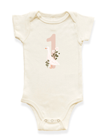 Goose Monthly Milestone Organic Baby Bodysuit