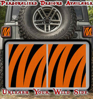 Bengal strips Taillight cover decal