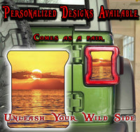 Amazing sunset Taillight cover decal 43