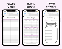 Digital Travel Phone Planner Purple