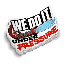 Under Pressure | Firefighter Tumbler Locker Stickers