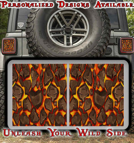 Lava taillights cover decal 47