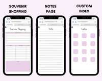Digital Travel Phone Planner Purple