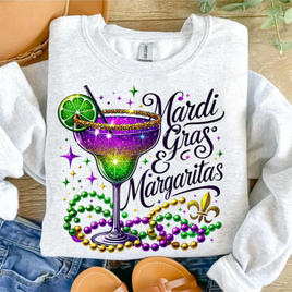 Mardi Gras & Margaritas - Mardi Gras Shirt or Crewneck