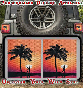 Surfs up Taillight cover decal 52