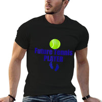 Future Tennis Player T-shirt Pregnant Maternity. Baby Foot  Eco-friendly Material T-Shirt