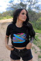 Neon checkered shoes Graphic