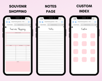 Digital Travel Phone Planner Pink