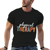 Retro Groovy Physical Therapy Funny Physical Therapist Pt  Vintage-inspired T-Shirt