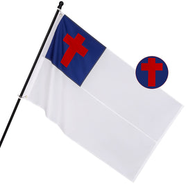 CHRISTIAN CROSS SEWN OUTDOOR NYLON FLAG