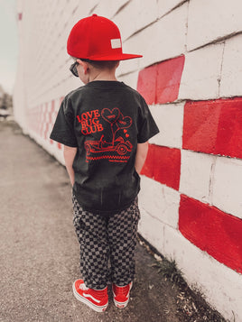 THE LOVE BUG CLUB TEE - FADED BLACK