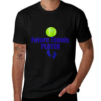 Future Tennis Player T-shirt Pregnant Maternity. Baby Foot  Eco-friendly Material T-Shirt