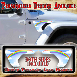 Rainbow sky fender vent for the JL or JT 2018 or newer