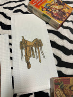 Western Kitchen Hand Towels - Saddle up & Lover Boy