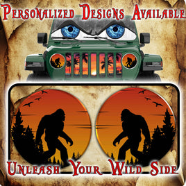 Bigfoot round headlight decals 73