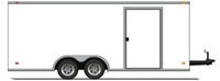 7' x 16' Enclosed Trailer