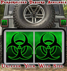 Radioactive Taillight cover decal 83