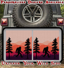 Sasquatch Taillight cover decal 85