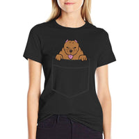 American Bully In The Pocket Cute American Bully  Fade-proof Color T-Shirt