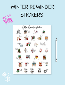 Digital Winter Reminder Stickers