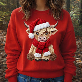 Highland Cow Christmas Crewneck