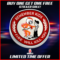 Remember Kids Fire Decal
