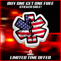 EMT American Flag Sticker
