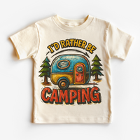 I'd Rater Be Camping Camper Shirt - Camp Tee