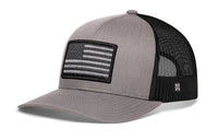 American Flag Trucker Hat  |  Gray-Black USA Tactical Snapback
