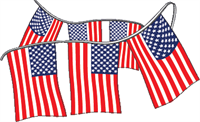 American Flag Pennant String