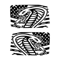 US Flag Cobra Rear Window Graphics