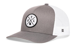 Atlanta Trucker Hat  |  Gray-White ATL X Snapback