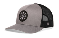 Austin Trucker Hat  |  Gray-Black ATX X Snapback