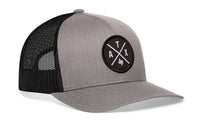 Austin Trucker Hat  |  Gray-Black ATX X Snapback