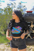 Neon checkered shoes Graphic