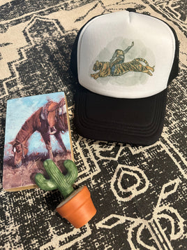 Cowboy Tiger Trucker Hat