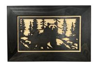 Hidden Black Bear Wall-Mounted Gun Cabinet – Safe Hidden Storage for Firearms