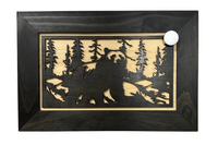 Hidden Black Bear Wall-Mounted Gun Cabinet – Safe Hidden Storage for Firearms