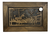Stylish Buck & Doe Wall-Mounted Gun Cabinet – Elegant Lockable Storage for Your Home