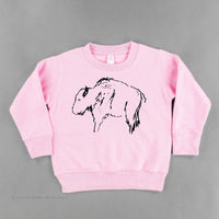 Buffalo - Hand Drawn - Child Sweater