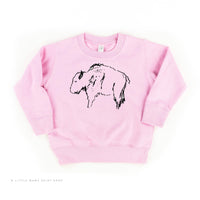 Buffalo - Hand Drawn - Child Sweater