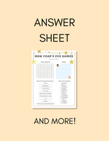 Kids New Years Activity Pack