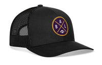 Baltimore Trucker Hat  |  Black BAL X Football Snapback