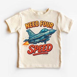 Need Four Speed Airplane Birthday Shirt - 4th Birthday Tee