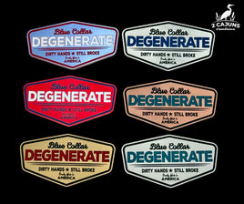 Blue Collar Degenerate - Dirty Hands and Still Broke Acrylic Hat Patch - 6 Colors Available