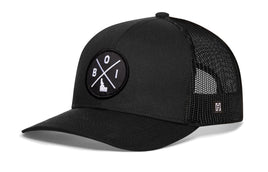 Boise Trucker Hat  |  Black BOI X Snapback