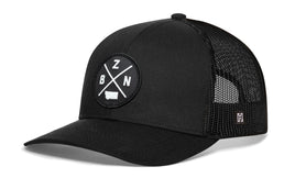 Bozeman Trucker Hat  |  Black BZN X Snapback