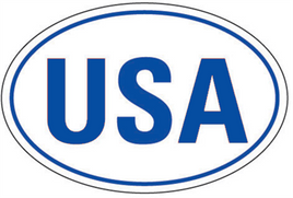 Oval Bumper Stickers - #408 One Color - 4" x 6"